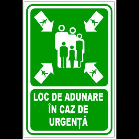Indicator de securitate loc de adunare in caz de  urgenta